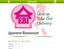 Tablet Screenshot of ebisushi.ca